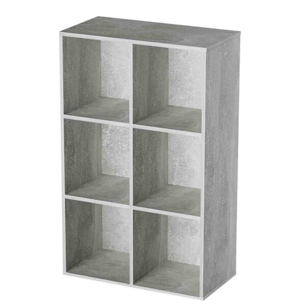   Bücherregal 6 offene Fächer Aufbewahrungsschrank – Fächerschrank – Wandschrank
