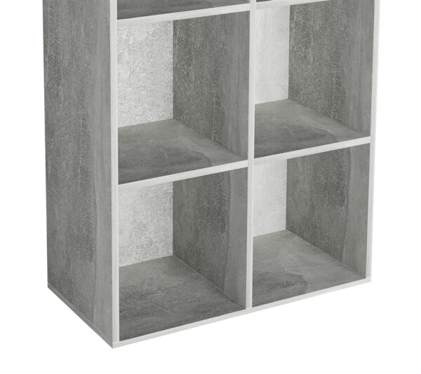   Bücherregal 6 offene Fächer Aufbewahrungsschrank – Fächerschrank – Wandschrank
