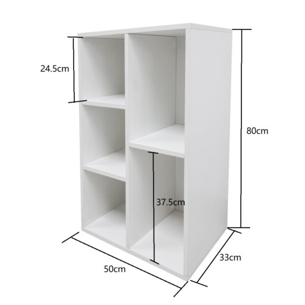   Bücherregal Vakkie 5 Schrank mit offenen Fächern – LP-Vinyl-Aufbewahrungsschrank – Wandschrank