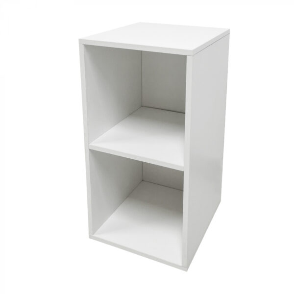 Fächerschrank Vakkie 2 offene Fächer Aufbewahrungsschrank - Bücherregal - Wandschrank - weiß - VDD World DE