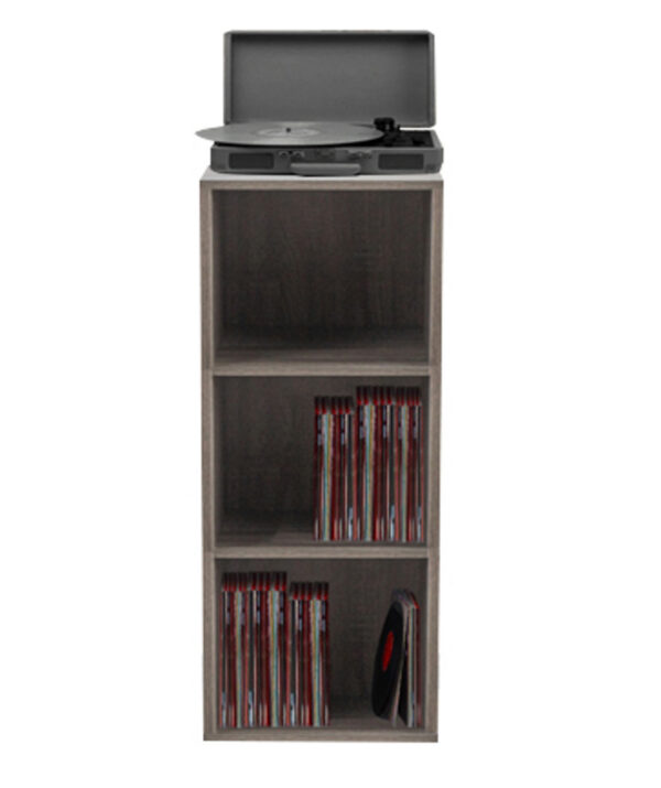 LP-Schallplattenschrank - Aufbewahrung von LP-Schallplatten - Bücherregal - 3 Fächer - VDD World DE