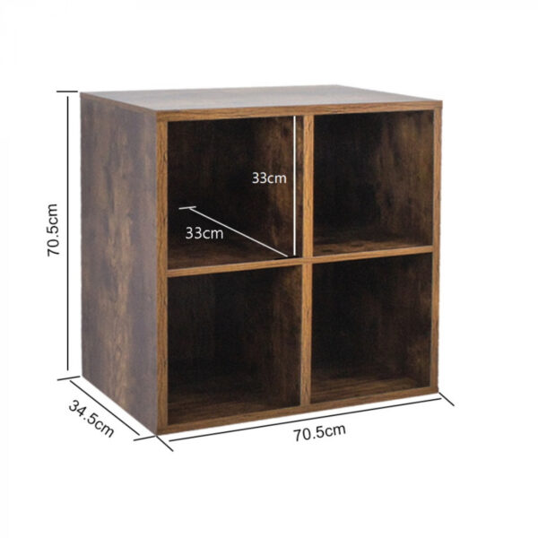 Fächerschrank Vakkie 4 offene Fächer - Bücherregal - Wandschrank - VDD World DE