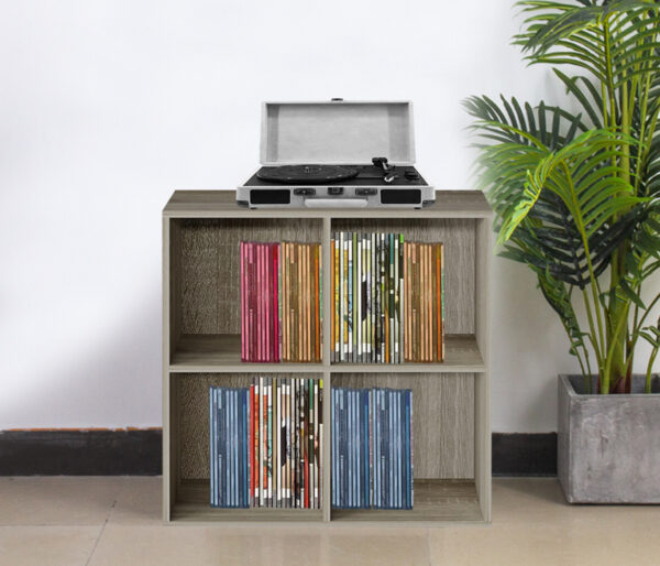 Fächerschrank - Bücherregal 4 offene Fächer - Wandschrank - VDD World DE