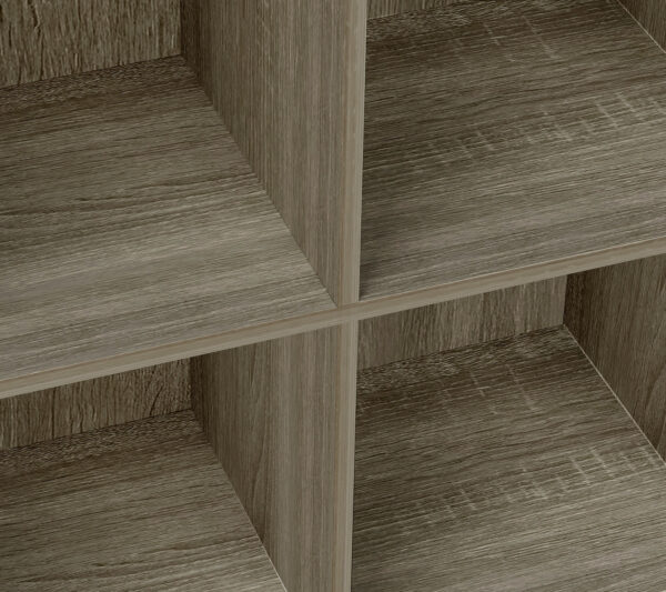 Fächerschrank - Bücherregal 4 offene Fächer - Wandschrank - VDD World DE