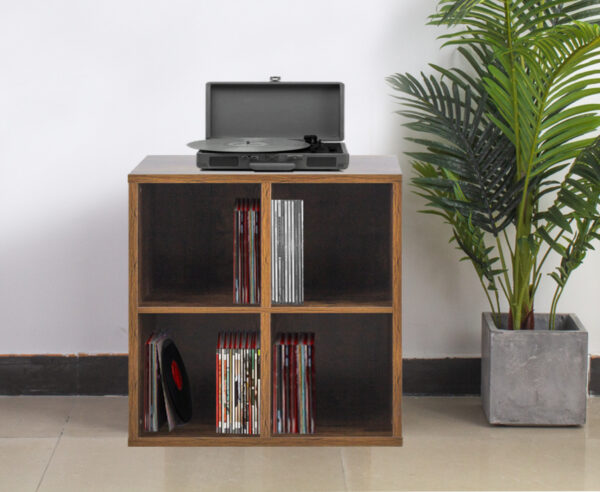 Records Schallplattenschrank - Aufbewahrung von Schallplatten - Bücherregal - braun - VDD World DE