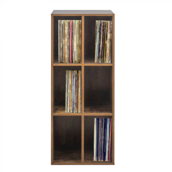 Lp-Schallplatten-Aufbewahrungsschrank - Lp-Vinyl-Schallplatten aufbewahren - Bücherregal - Braun - VDD World DE
