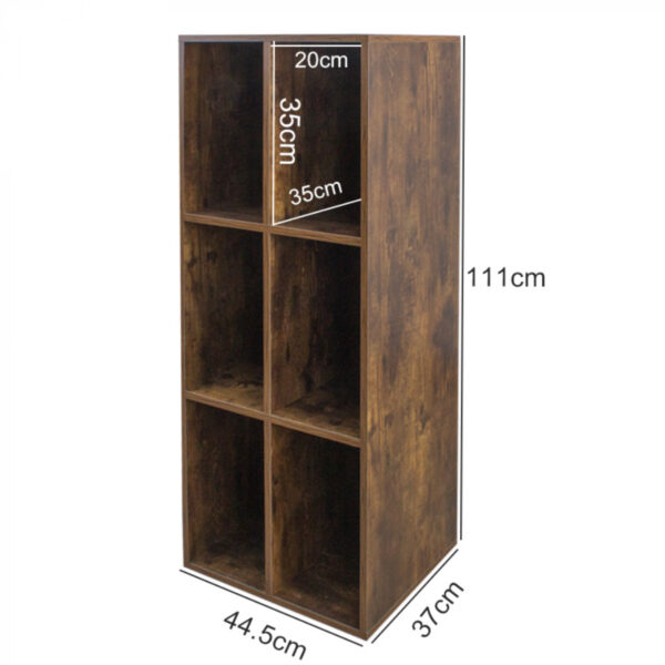 Lp-Schallplatten-Aufbewahrungsschrank - Lp-Vinyl-Schallplatten aufbewahren - Bücherregal - Braun - VDD World DE