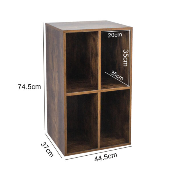 Vinyl-Schallplattenschrank - Aufbewahrung von Schallplatten - Plattenspielerschrank - braun - VDD World DE
