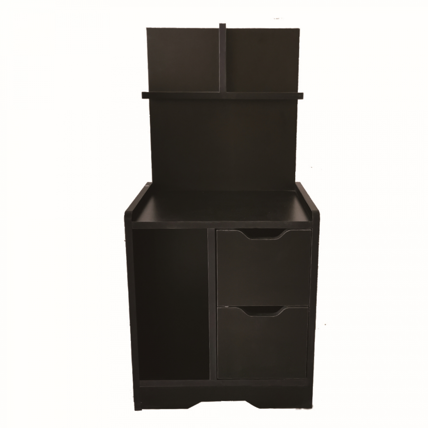 Nachttisch Wandschrank 84 cm hoch schwarz