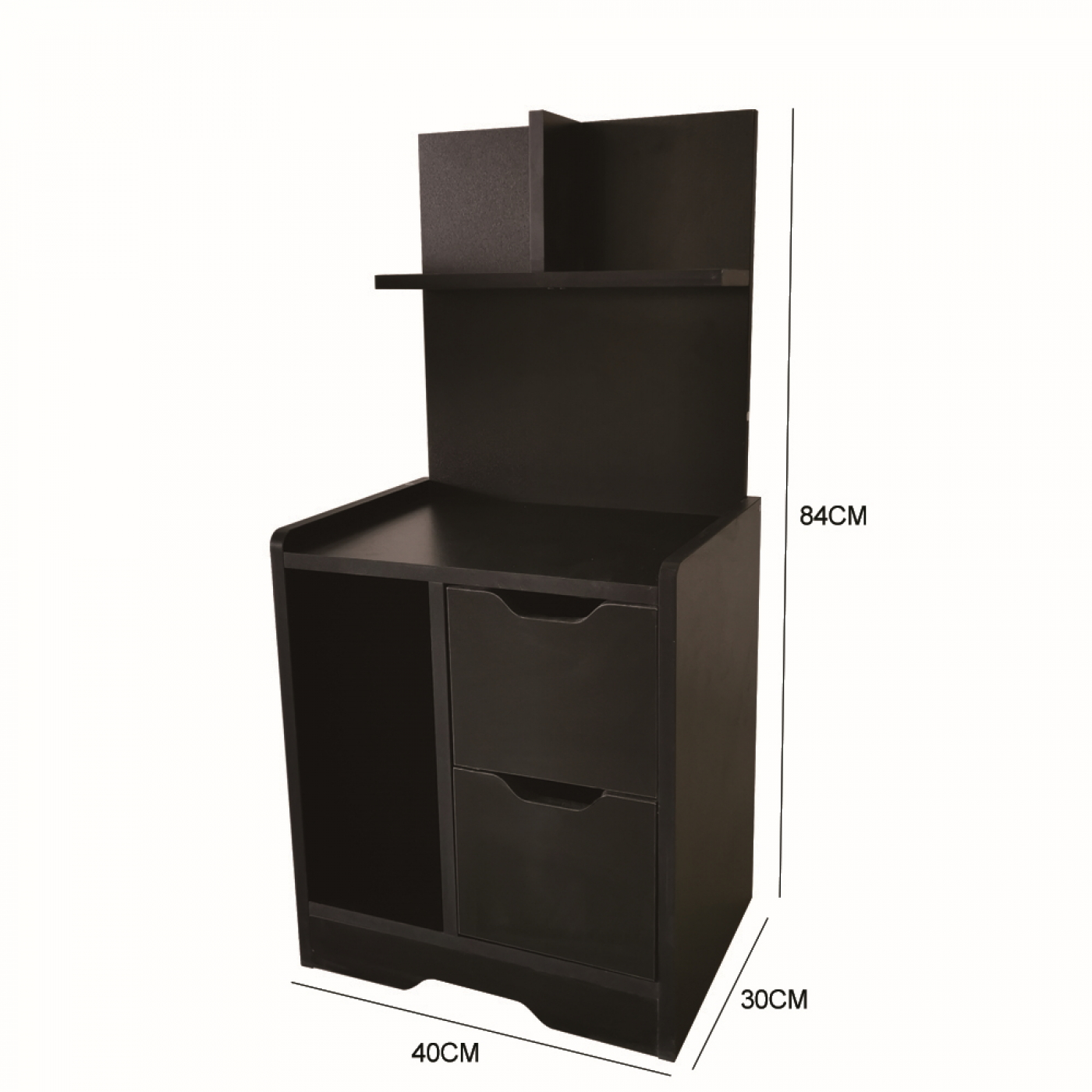 Nachttisch Wandschrank 84 cm hoch schwarz - VDD World DE Nachttisch Wandschrank 84 cm hoch schwarz - VDD World DE
