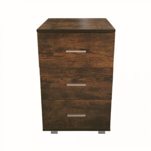Nachttisch - Flurtisch - 3 Schubladen - 63 cm hoch - Vintage Braun