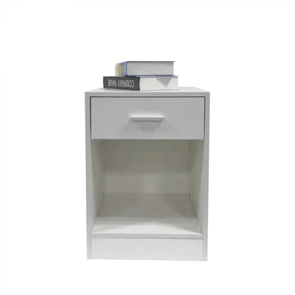 Nachttisch Flurschrank mit Schublade offenem Staufach 60 cm hoch weiß - VDD World DE