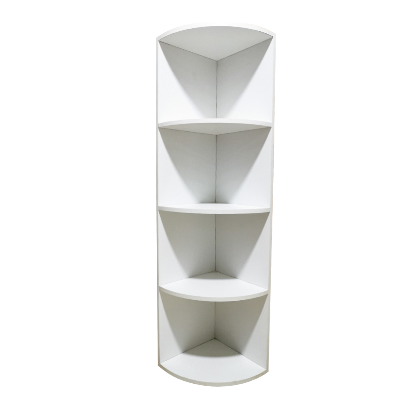 Eckgarderobe - Abteilschrank - Eckschrank - 130 cm hoch - weiß