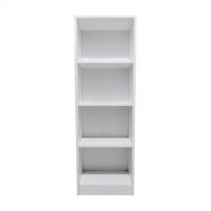Bücherregal 4 offener Schrank - Wandschrank - weiß - 130 cm hoch