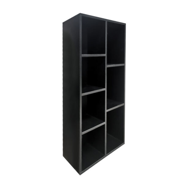 Bücherregal 7 offener Schrank - Wandschrank - schwarz - VDD World DE