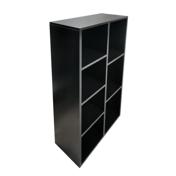 Bücherregal 7 offener Schrank - Wandschrank - schwarz - VDD World DE