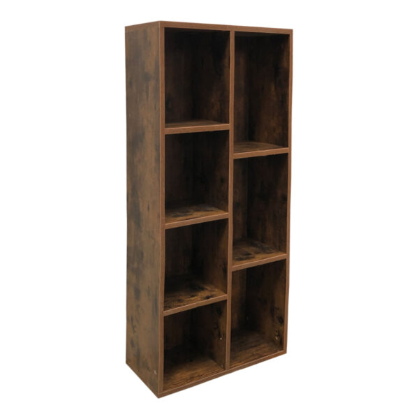   Bücherregal Vakkie 7 offener Schrank – Wandschrank – dunkelbraun