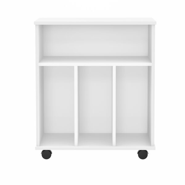   LP-Vinyl-Aufbewahrungsschrank – Bücherregal – weiß