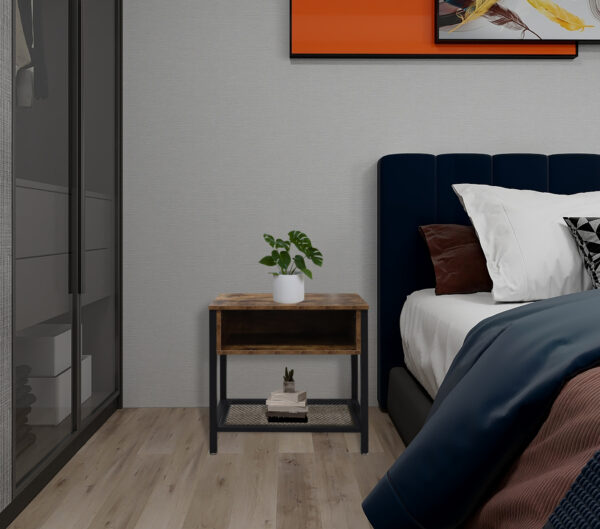 Wachen Sie mit Stil auf: Industrieller Nachttisch für Ihr Schlafzimmer - VDD World DE