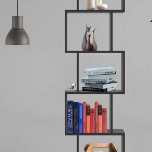 Regalschrank Raumteiler Stapelwürfel Design Yoep offen 5 Fächer schwarz