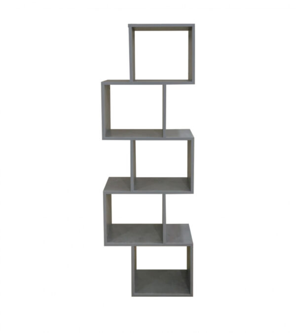 Regal Schrank Raumteiler Stapelwürfel Design Yoep 5 Fächer grau Betonoptik - VDD World DE