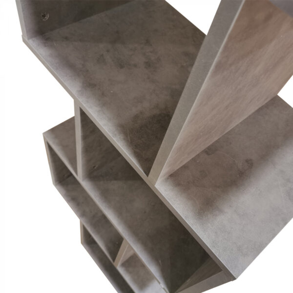 Regal Schrank Raumteiler Stapelwürfel Design Yoep 5 Fächer grau Betonoptik - VDD World DE