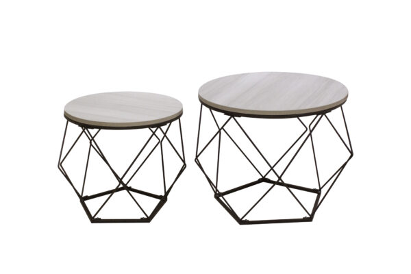 VDD Beistelltisch im industriellen Vintage-Stil - Couchtische - 2er-Set - VDD World DE