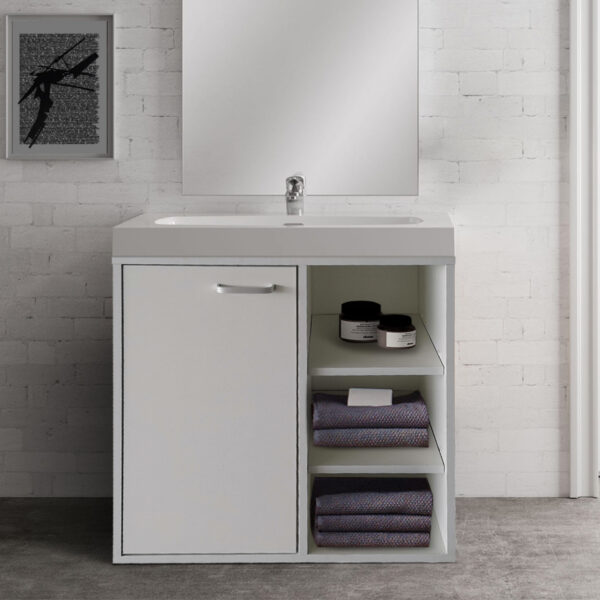   Waschbeckenschrank – Badmöbel – weiß