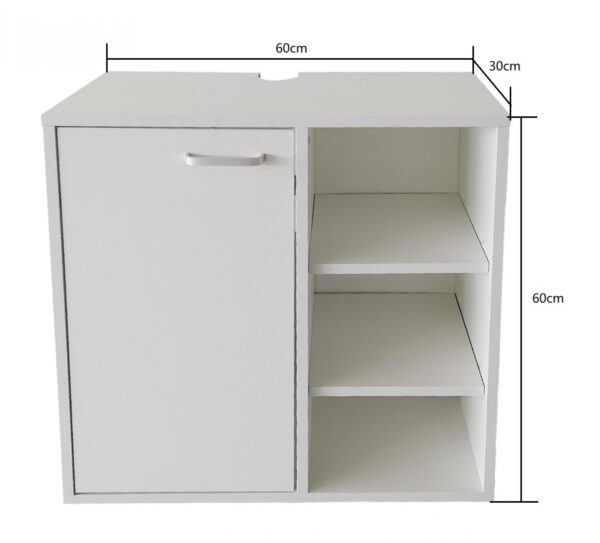  Waschbeckenschrank – Badmöbel – weiß