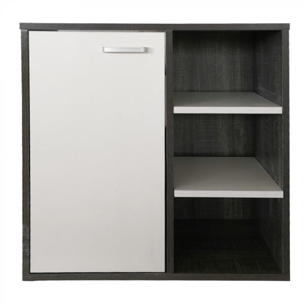 Waschtischunterschrank - Badmöbel - grau mit weiß - VDD World DE