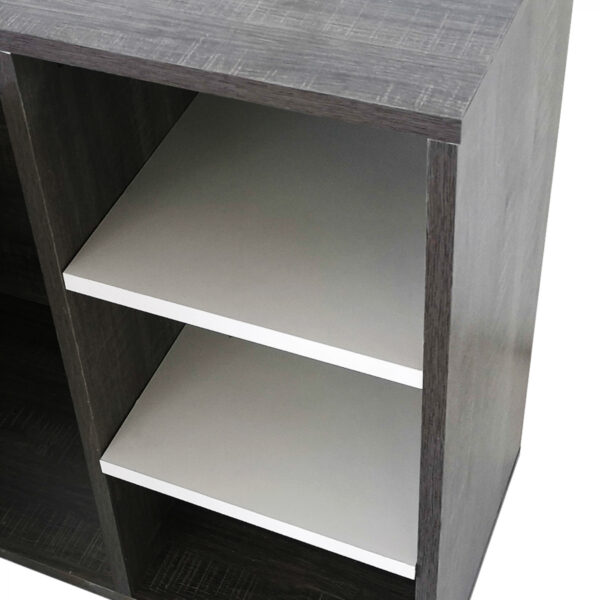 Waschtischunterschrank - Badmöbel - grau mit weiß - VDD World DE