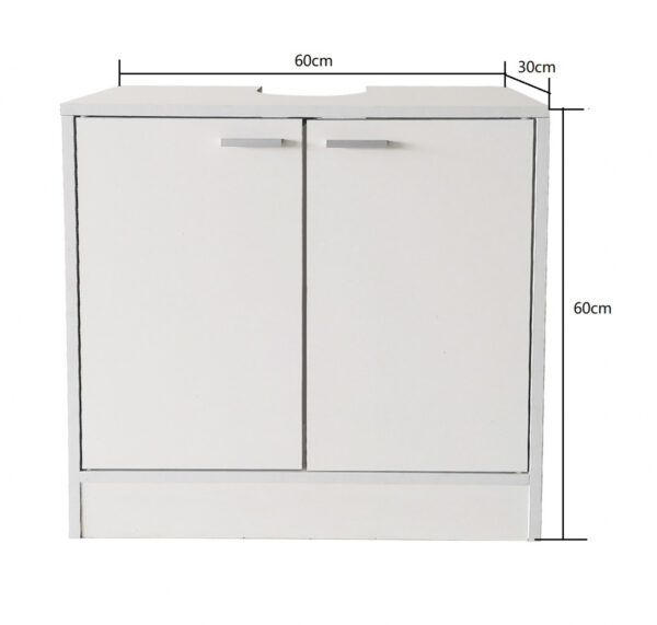   Waschbeckenschrank – Badmöbel – weiß