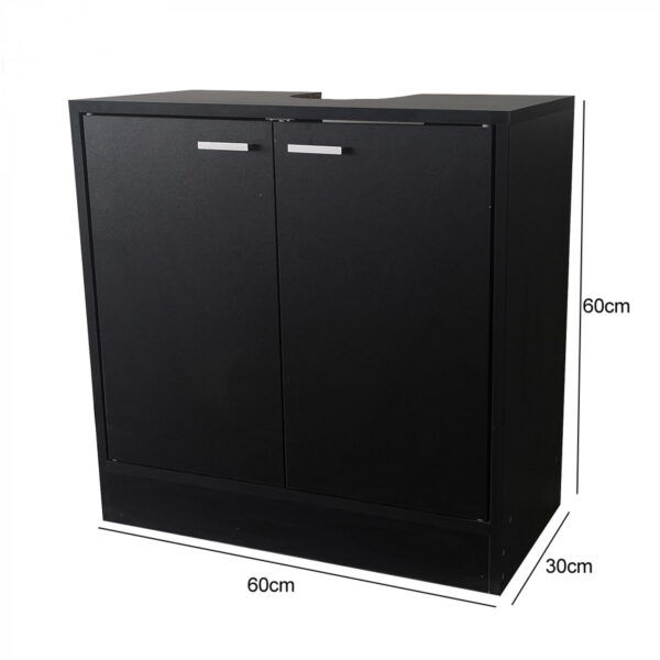   Waschbeckenschrank – Badmöbel – schwarz