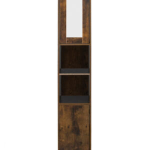 Säulenschrank Bad - Schrank Bad oder Flur - mit Spiegel - 180 cm hoch