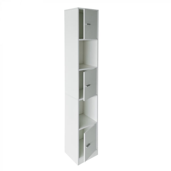 Säulenschrank Badezimmer - Schrank Badezimmer Schlafzimmer oder Flur - 180 cm hoch - VDD World DE