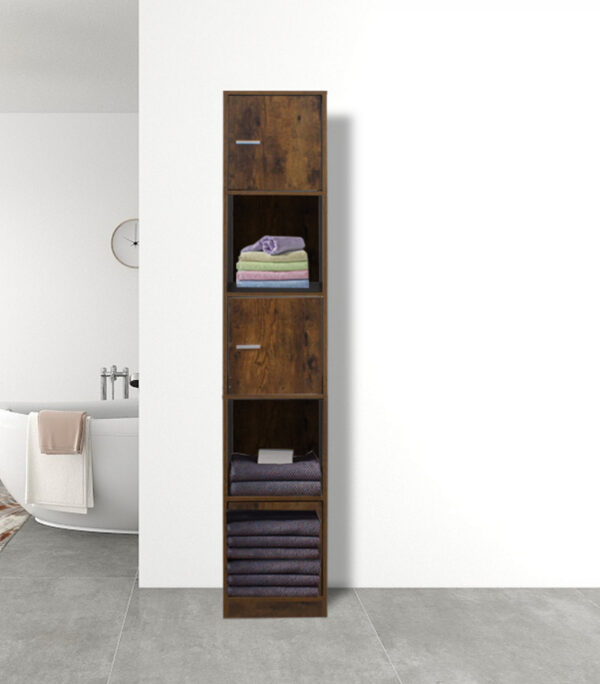   Säulenschrank Badezimmer – Schrank Badezimmer Schlafzimmer oder Flur – 180 cm hoch
