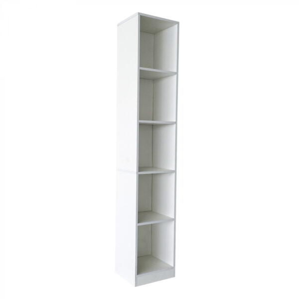 Säulenschrank 5 offene Fächer - Aufbewahrungsschrank Badezimmer Schlafzimmer oder Flur - 180 cm hoch - VDD World DE