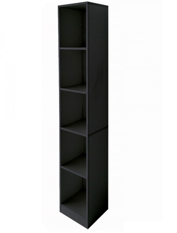 Säulenschrank 5 offene Fächer - Aufbewahrungsschrank Badezimmer Schlafzimmer oder Flur - 180 cm hoch - VDD World DE