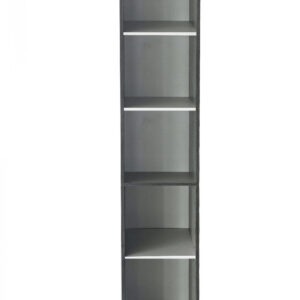 Säulenschrank 5 offene Fächer - Aufbewahrungsschrank Badezimmer Schlafzimmer oder Flur - 180 cm hoch