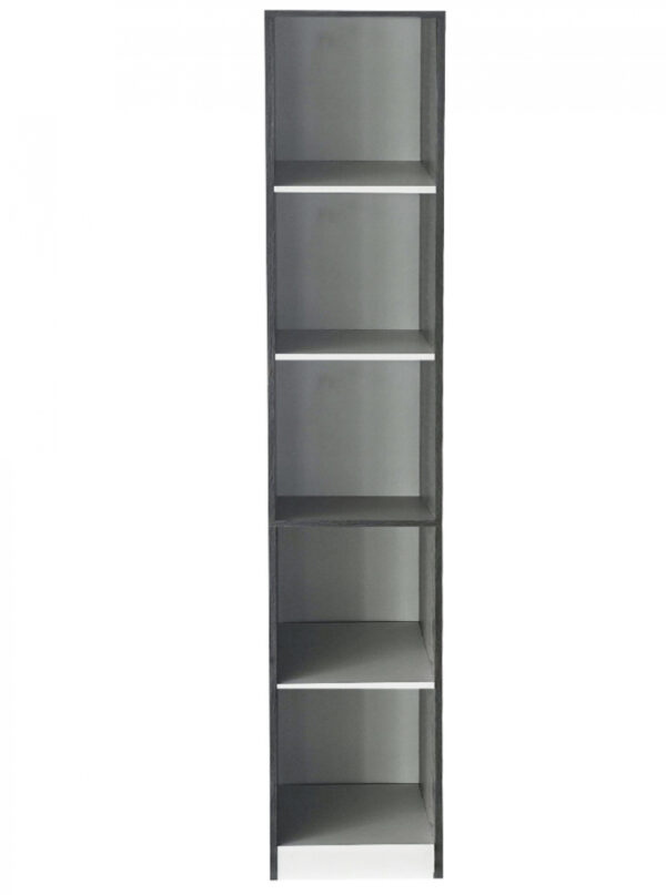 Säulenschrank 5 offene Fächer - Aufbewahrungsschrank Badezimmer Schlafzimmer oder Flur - 180 cm hoch - VDD World DE