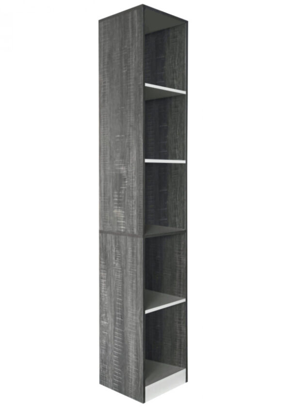 Säulenschrank 5 offene Fächer - Aufbewahrungsschrank Badezimmer Schlafzimmer oder Flur - 180 cm hoch - VDD World DE