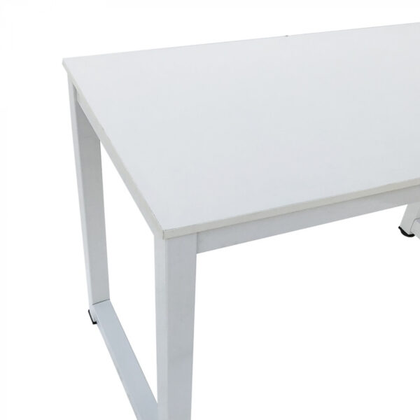   Schreibtisch – Computertisch – Küchentisch – Metall Holz – 120 cm x 60 cm – weiß