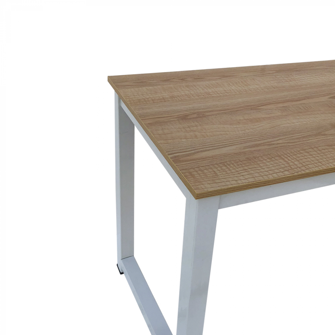 Schreibtisch Computertisch - Küchentisch - Metall Holz - 120 cm x 60 cm - weiß mit brauner Tischplat - VDD World DE Schreibtisch Computertisch - Küchentisch - Metall Holz - 120 cm x 60 cm - weiß mit brauner Tischplat - VDD World DE