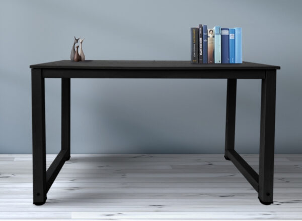   Schreibtisch Computertisch – Küchentisch – Metall Holz – 120 cm x 60 cm – Schwarz