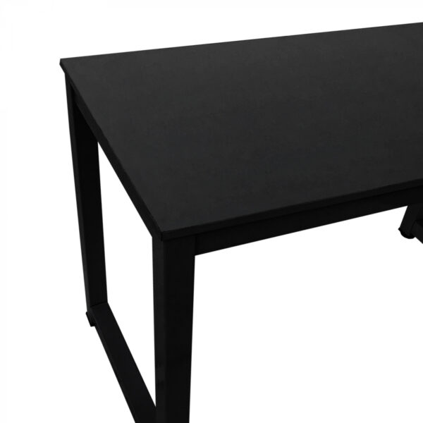   Schreibtisch Computertisch – Küchentisch – Metall Holz – 120 cm x 60 cm – Schwarz