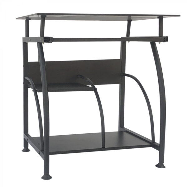 Schreibtisch-Laptop-Computertisch - platzsparend - 70 cm x 50 cm - schwarz - VDD World DE
