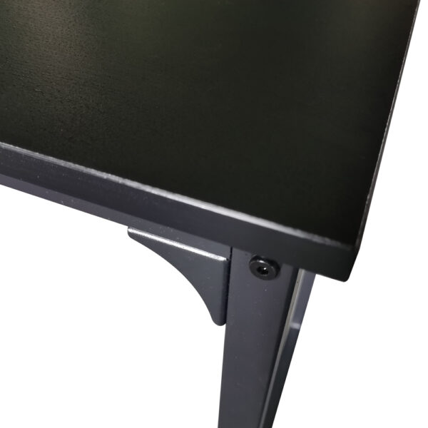   Schreibtisch Sturdy – Laptoptisch – Computertisch – Industrie Vintage – schwarzes Metall