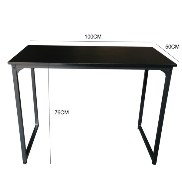   Schreibtisch Sturdy – Laptoptisch – Computertisch – Industrie Vintage – schwarzes Metall
