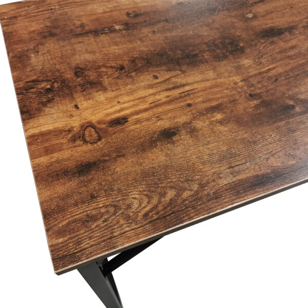 Schreibtisch Stoer - Laptoptisch - Computertisch - Industrial Vintage - Black Metal Vintage Brown - VDD World DE