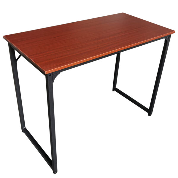 Schreibtisch Stoer - Laptoptisch - Computertisch - Industrial Vintage - schwarzes Metall braunes Hol - VDD World DE